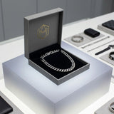 Men's 24in 4DC 12mm Antique Stainless Steel Chain