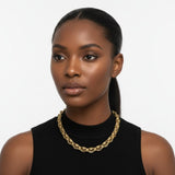8mm Gold 18K Steel Handmade Chain Necklace