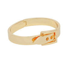 Cargar imagen en el visor de la galería, Bangle Gold Belt Buckle Contemporary Bracelet
