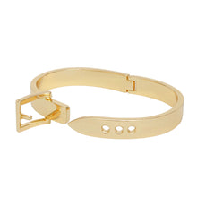 Cargar imagen en el visor de la galería, Bangle Gold Belt Buckle Contemporary Bracelet
