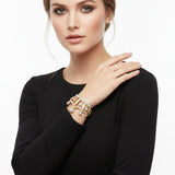 Cuff Royalty Gold Crown Luxe Crystal Bracelet