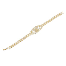 Load image into Gallery viewer, Tennis Bracelet Gold Brass CZ Butterfly Link Chain
