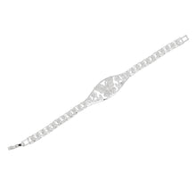 Load image into Gallery viewer, Tennis Bracelet Silver Brass CZ Butterfly Link
