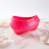 Bangle Retro Pink Shimmer Prism Chunky Bracelet