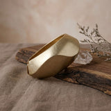 Bangle Matte Gold Chunky Sculptural Bracelet