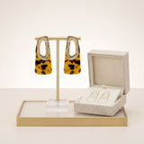 Stud Abstract Leopard Retro Oversized Earrings