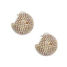 Cargar imagen en el visor de la galería, Stud Disco Glam Radiant Aurbo Gold Sphere Earrings
