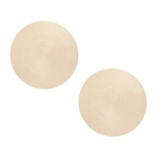 Cargar imagen en el visor de la galería, Stud XL Textured Gold Metal Disc Tribal Earrings

