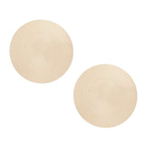 Stud XL Textured Gold Metal Disc Tribal Earrings