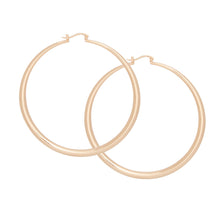 Cargar imagen en el visor de la galería, Hoop Classic 3 in Graduated Gold Earrings Women
