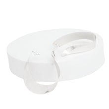 Cargar imagen en el visor de la galería, Hoop Contoured Silver Twisted U Shape Earrings
