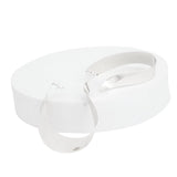 Hoop Contoured Silver Twisted U Shape Earrings