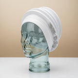 Fascinator Formal Silver Dazzling Structured Turban