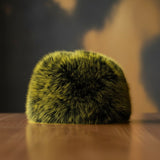 Hat Luxe Faux Fur Yellow Kubanka Winter Cap Women