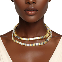 Cargar imagen en el visor de la galería, Convertible Mixed Metal Tubogas Flex Coil Necklace
