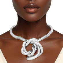 Cargar imagen en el visor de la galería, Convertible Silver Tubogas Flex Coil Necklace
