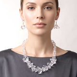 Translucent Clear Bead Rock Candy Necklace Set
