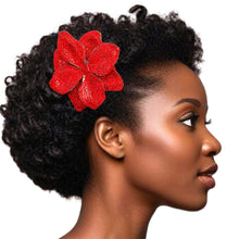 Load image into Gallery viewer, Brooch Handcrafted Brilliant Red Flower Pin Clip
