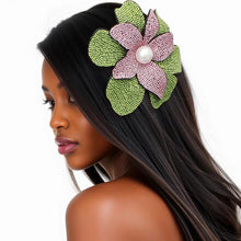 Load image into Gallery viewer, AKA Handcrafted Brilliance Flower Brooch Clip
