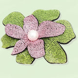 AKA Handcrafted Brilliance Flower Brooch Clip