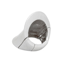 Cargar imagen en el visor de la galería, Elongated Knuckle Armor Matte Silver Stretch Ring
