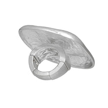 Cargar imagen en el visor de la galería, Ring XL Industrial Tribal Matte Silver Square
