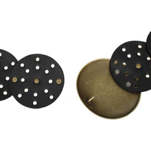 Cargar imagen en el visor de la galería, Western Belt Black Circular and Gold Cowboy Chic
