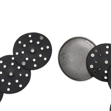 Cargar imagen en el visor de la galería, Western Belt Black Circular and Silver Cowboy Chic
