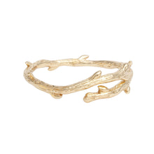 Cargar imagen en el visor de la galería, Bangle Rustic Gold Metal Branch Artisan Bracelet

