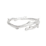 Bangle Rustic Silver Metal Branch Artisan Bracelet