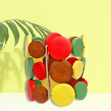 Cargar imagen en el visor de la galería, Bracelet Light Multi Wood Disc Bead Stretch Women
