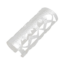 Cargar imagen en el visor de la galería, Cuff Textured Silver Cutout Long Armor Bracelet
