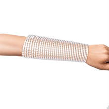 Cargar imagen en el visor de la galería, Cuff Polished Silver Cutout Chain Long Bracelet
