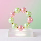 High Gloss Pearlescent Pink Green 24mm Bracelet