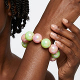 High Gloss Pearlescent Pink Green 24mm Bracelet