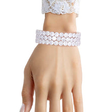 Cargar imagen en el visor de la galería, Memory Wire Silver Rhinestone Wrap Bracelet Women
