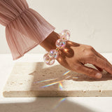 Bracelet Light Pink Iridescent Bubble Ball Bead
