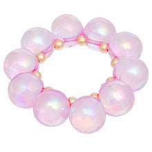 Cargar imagen en el visor de la galería, Bracelet Purple Iridescent Bubble Ball Bead
