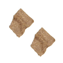 Cargar imagen en el visor de la galería, Studs Wavy Brown Rhinestone Glam Earrings Women
