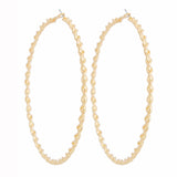 Hoops Large Twisted Gold Earrings for Women