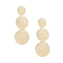 Load image into Gallery viewer, Clip On Heavy Duty Gold Metal Round Earrings
