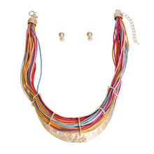 Load image into Gallery viewer, Rainbow Cord Rigid Collar Set
