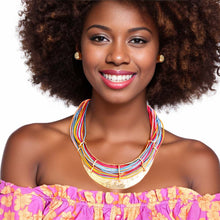 Load image into Gallery viewer, Rainbow Cord Rigid Collar Set
