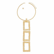 Load image into Gallery viewer, Pendant Necklace Long Gold Geo Wire Set for Women
