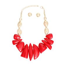 Cargar imagen en el visor de la galería, Necklace Red Bead Tribal Collar for Women
