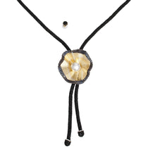 Cargar imagen en el visor de la galería, Bolo Necklace Black Stone Pearl Set for Women
