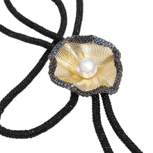 Cargar imagen en el visor de la galería, Bolo Necklace Black Stone Pearl Set for Women
