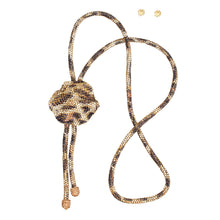 Cargar imagen en el visor de la galería, Bolo Necklace Gold Leopard Stone Set for Women
