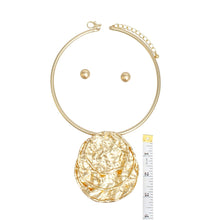 Load image into Gallery viewer, Pendant Gold Industrial Stacked Disc Necklace

