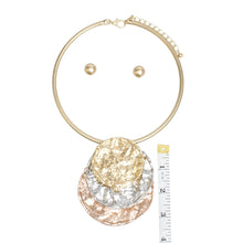 Load image into Gallery viewer, Pendant Mixed Industrial Stacked Disc Necklace

